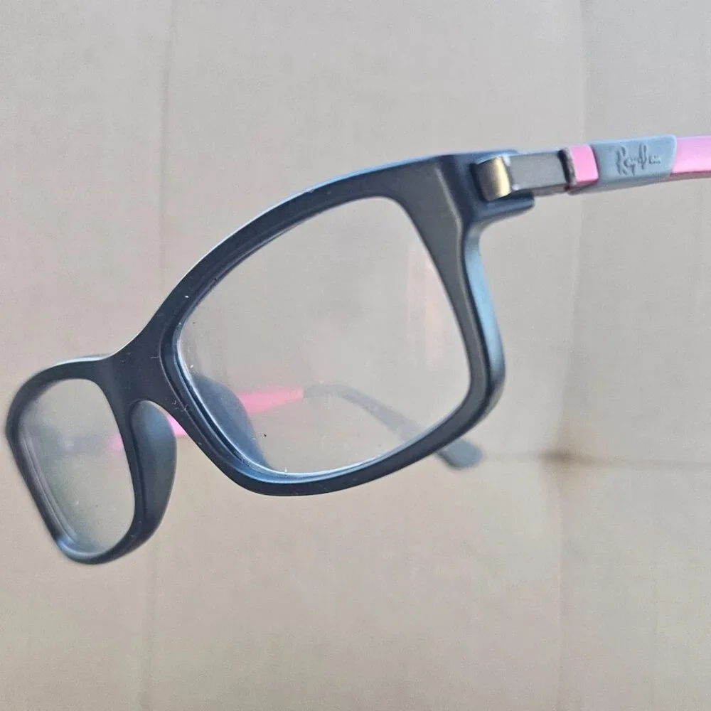 Ray-Ban Youth Kid Glasses Frame Black/Gray/Fuchsia Tone Eyewear RB1546 Eyeglass